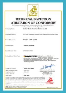 ELOYD Doors and Windows CE Certificate